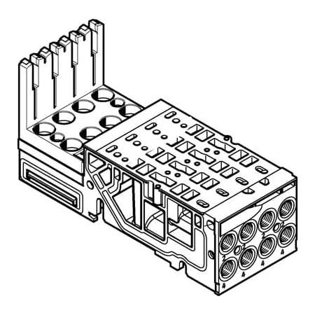 Festo Sub-Base VMPA1-AP-4-1-EMS-8 VMPA1-AP-4-1-EMS-8